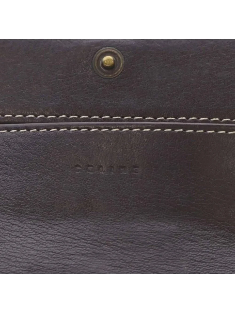 Celine Wallet Bifold Macadam Pattern Canvas Beige